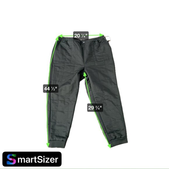 Arctic Expedition Quilted Womens Black Pants 1X Polyester Elastic Waist Warm Win - Picture 7 of 9